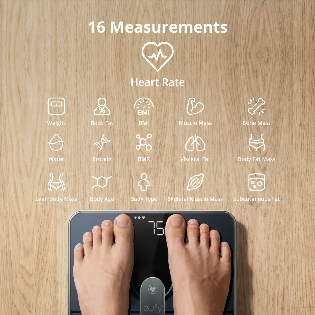 Eufy Smart Scale P2 Pro - Black Eufy Smart Scale P2 Pro - Black